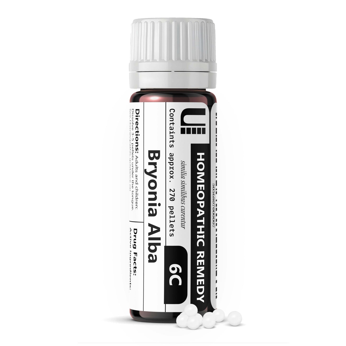 Bryonia Alba 6C Homeopathic Remedy, 270 Pellets - Lactose-Free