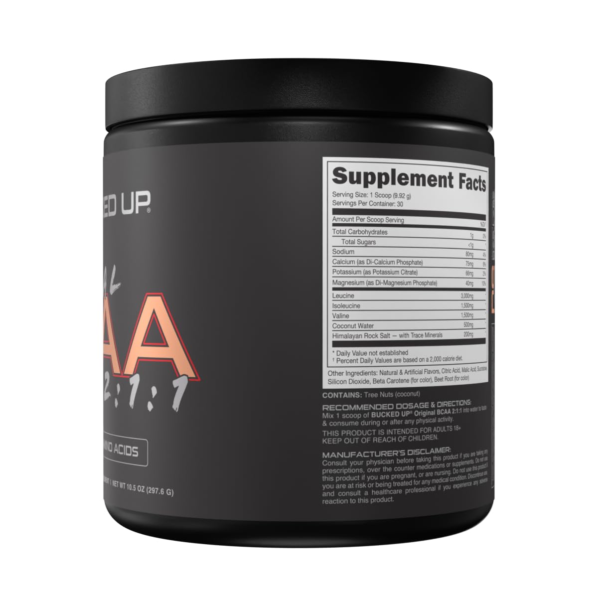 Bucked Up Original BCAA 2:1:1 – Apple Jacked Flavor | 30 Servings | Pre/Post Workout