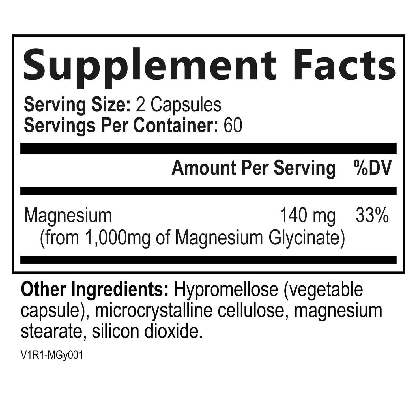 Built By Nature Magnesium Glycinate 1000mg – High Absorption Magnesium Glycinate – 100% Chelated, Gentle on Stomach - 120 Capsules