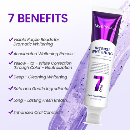 MSDRWIKEY SP-6 Toothpaste Bundle – 6 Probiotics, 7-Pro Whitening, Fluoride-Free