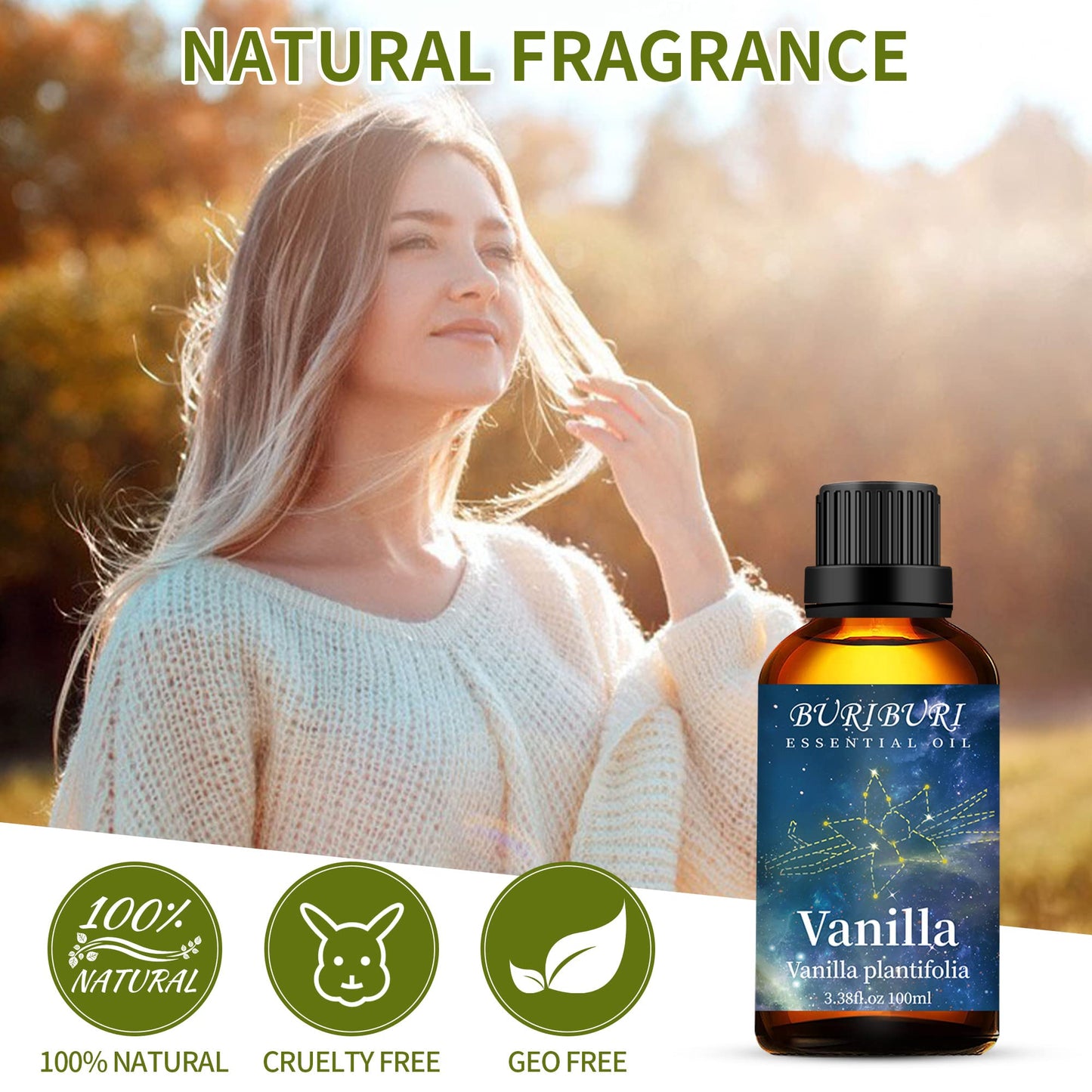 BURIBURI Vanilla & Coconut Essential Oils 100ml – Organic Aromatherapy