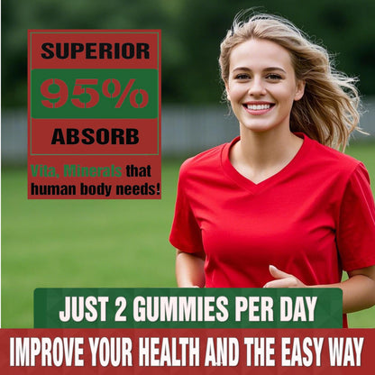 Calcium Magnesium Zinc Gummies with Vitamin D3 – Sugar Free, Vegan Raspberry 2 Pack