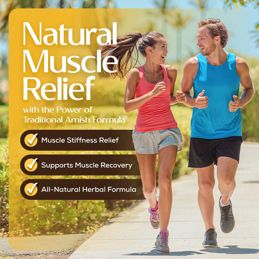 Caleb Treeze Old Amish Muscle Tonic — Natural Leg & Foot Cramp Relief (Pack of 3)