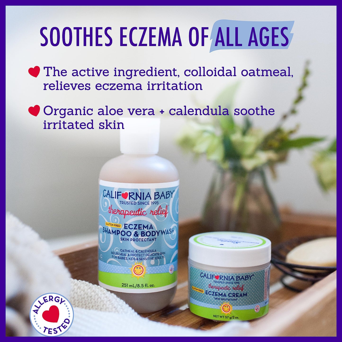 California Baby Eczema Cream | Steroid-Free Relief with Colloidal Oatmeal & Aloe