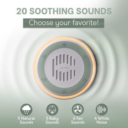Calm Me 2-Pack White Noise Sound Machine — Office Privacy & Noise Blocking (20 Sounds)