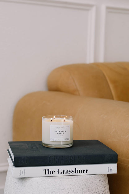 Calyan Wax Co. Apples & Maple Bourbon 3 Wick Soy Candle – 14.9oz
