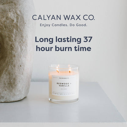 Calyan Wax Co. Desert & Agave 2 Wick Candle – 37 Hour Burn, 8.8oz Soy