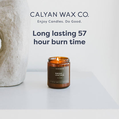Calyan Wax Co. Passionfruit & Ginger Candle – 57-Hour Burn | 7.2oz Soy Wax, Amber Jar