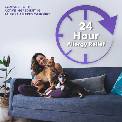 Camber Non-Drowsy Fexofenadine Antihistamine – Indoor & Outdoor Allergy Relief Tablets (30-Count)