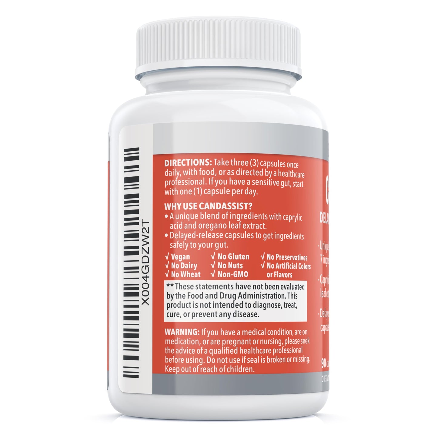 CandAssist Balance ONE Candida Support – Caprylic Acid, Berberine & Oregano