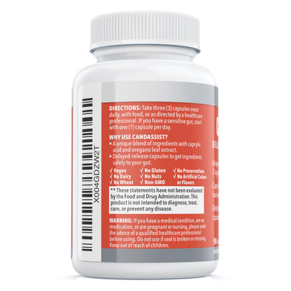 CandAssist Balance ONE Candida Support – Caprylic Acid, Berberine & Oregano