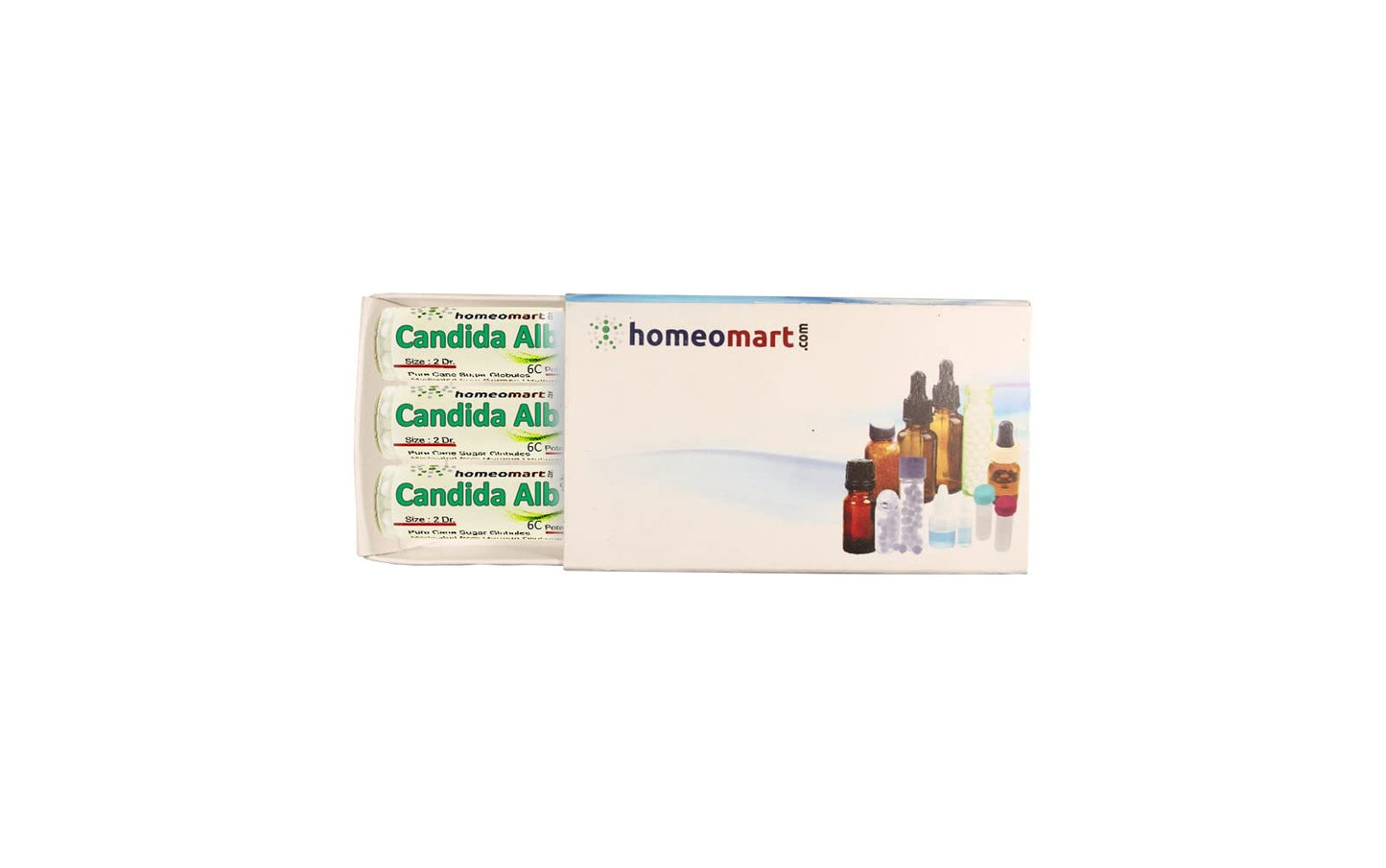 Candida Albicans Homeopathy Pellets 1M Potency Pack of 3 - Homeomart