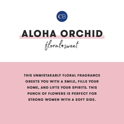 Capri Blue Aloha Orchid Pattern Play Jar Candle – 19 oz Soy Wax | Floral Notes