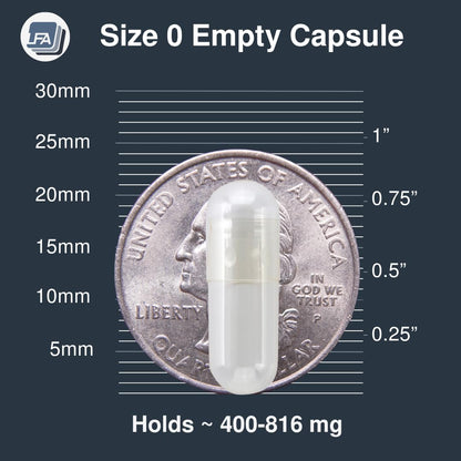 Empty Capsules Size 0-10000 Count Bulk | Gelatin Halal Beef Gel Caps