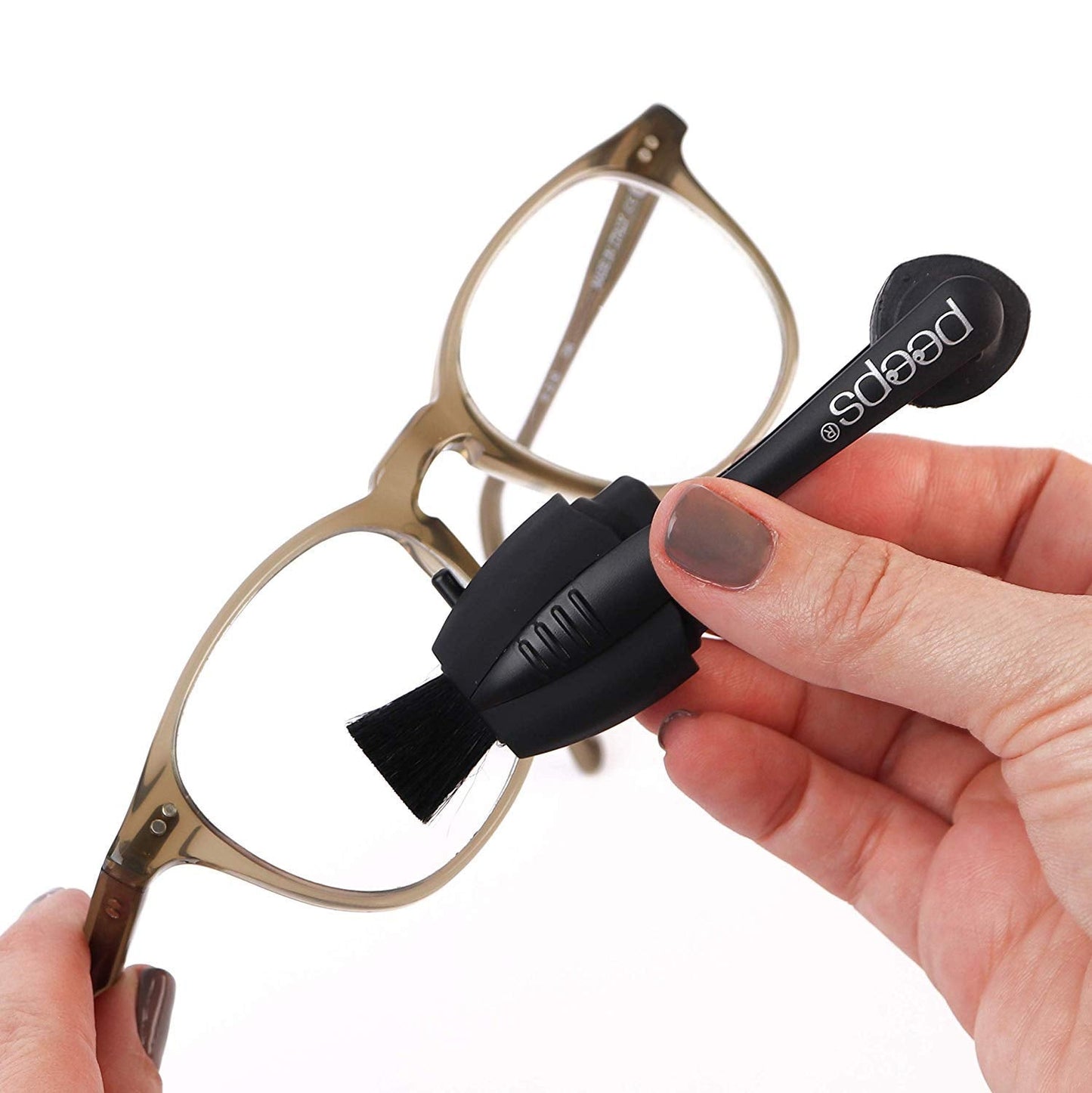 CarbonKlean Peeps Eyeglass Lens Cleaner – NASA-Used Carbon Microfiber, 500 Uses (Injected White)
