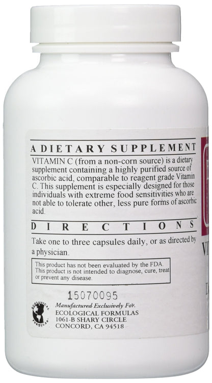 Cardiovascular Research Vitamin C-1000 Capsules - 120 Count | Tapioca-Fermented, Non-GMO, Gluten Free