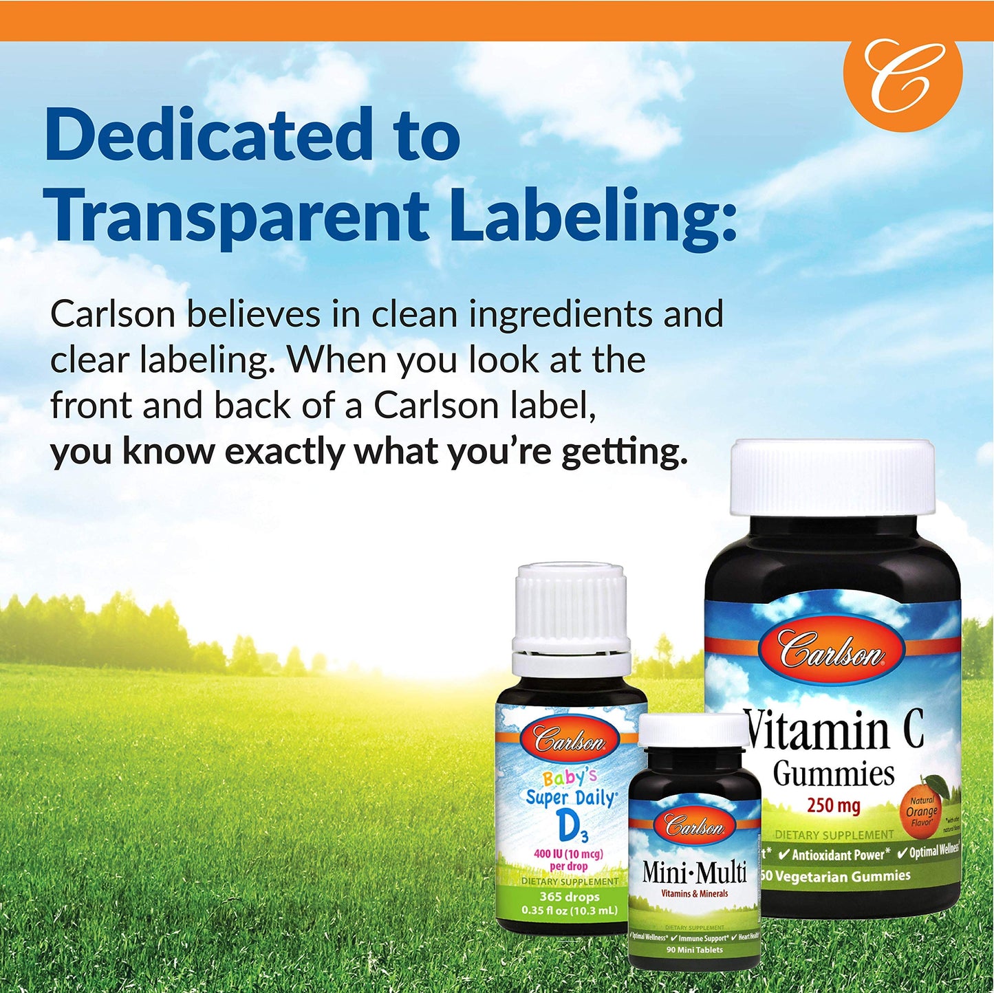 Carlson A&D Vitamin A & D3 - 10000 IU / 400 IU | Vision & Skin Health (100 Soft Gels)