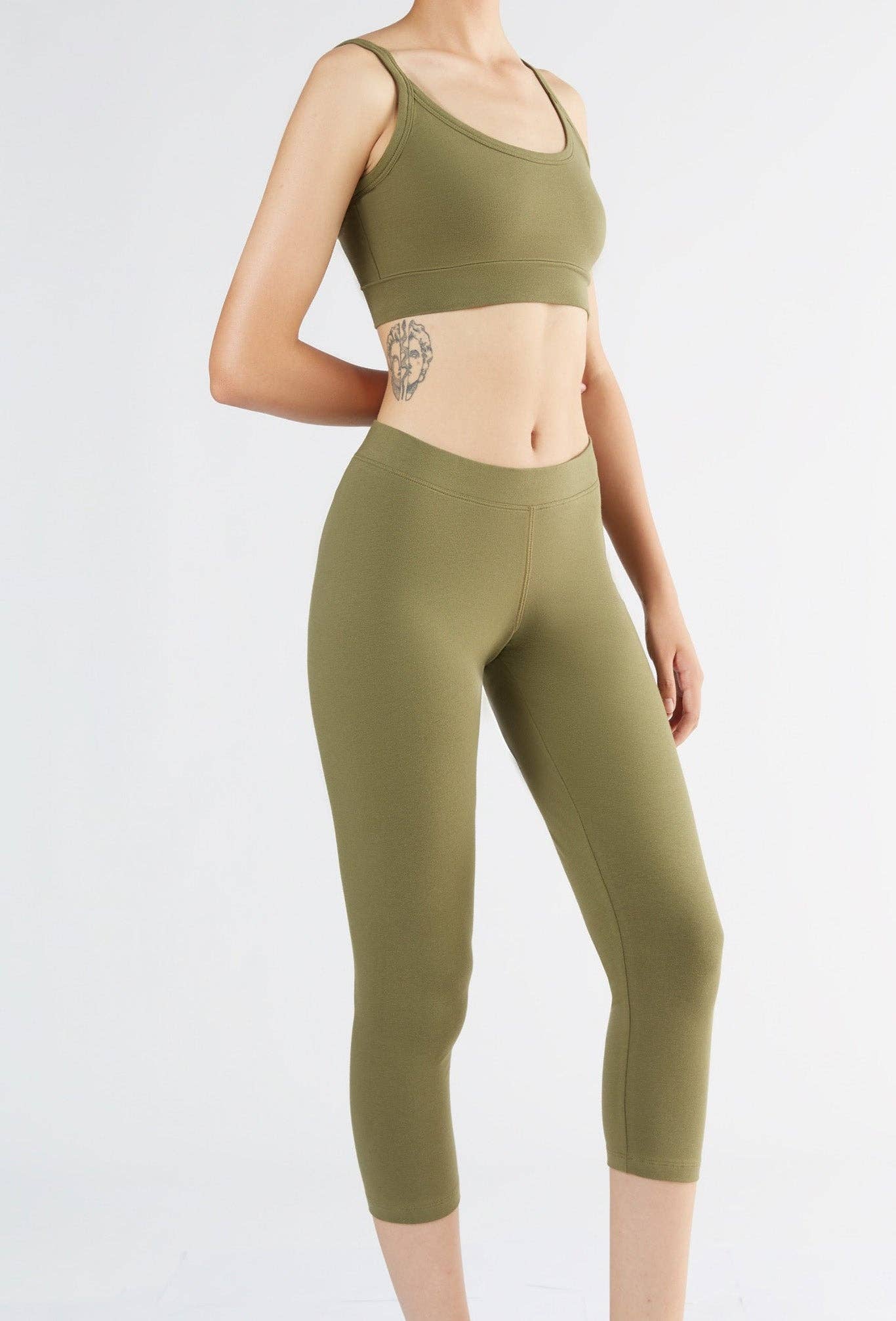 Organic Stretch 7/8 Leggings: Womens