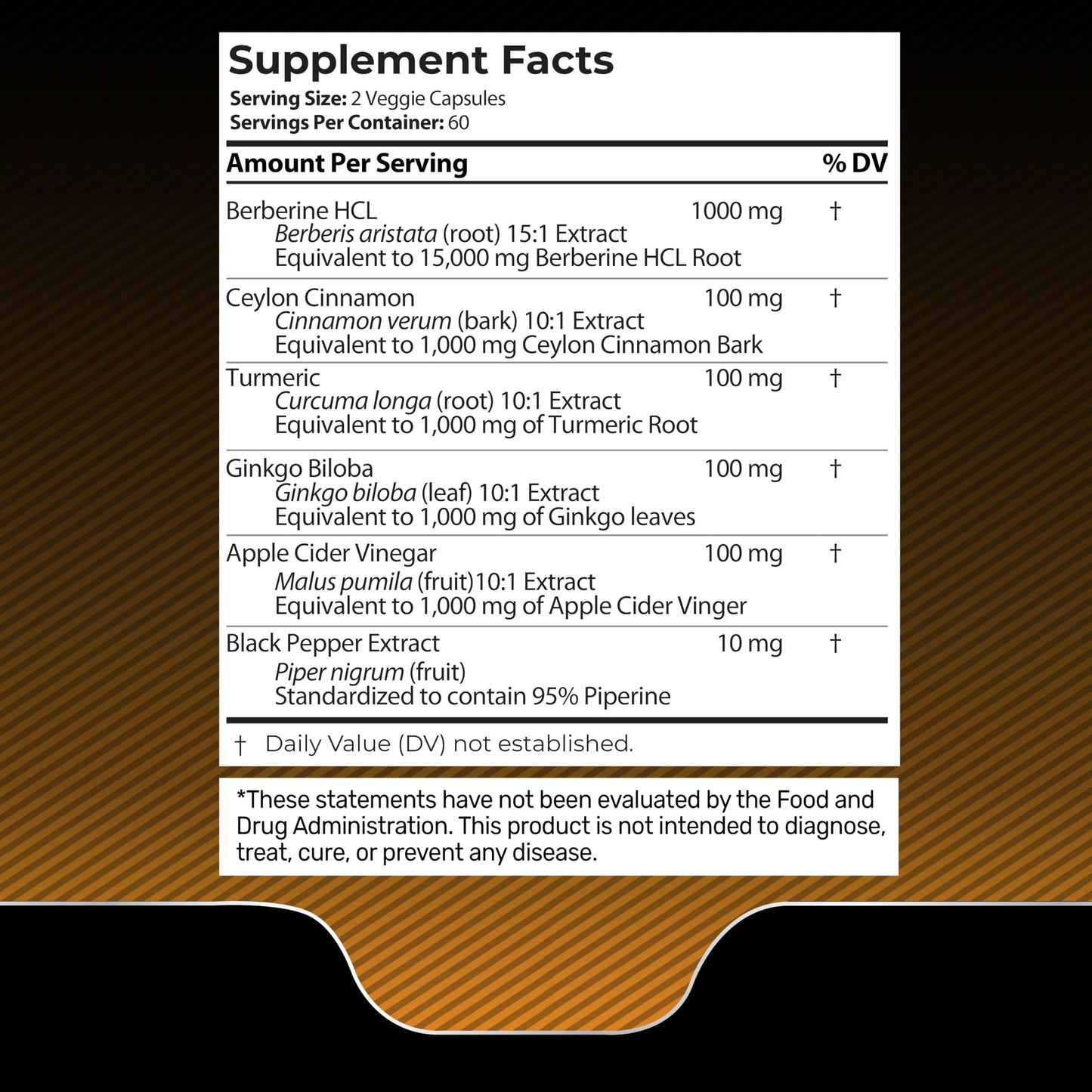 WELLNESS LABSRX Berberine 15,000mg – 120 Capsules | Third-Party Tested HCL with Cinnamon, Black Pepper & Apple Cider Vinegar