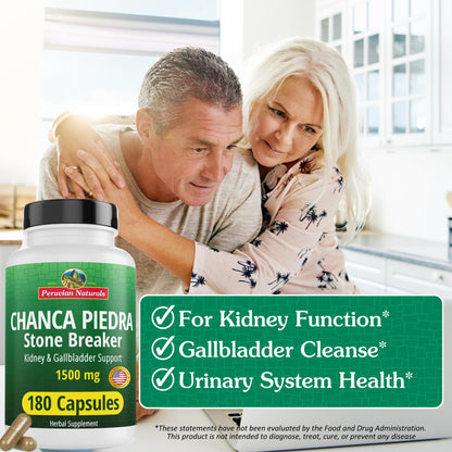 Chanca Piedra 360 Capsules – Stone Breaker, Kidney Detox & Gallbladder Support
