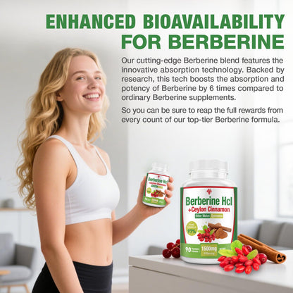 CHANUBITO Berberine 1500mg HCl 97% Purity – Premium 2-Pack, Non-GMO Vegan