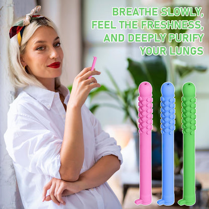 Chewable Essential Oil Breath Stick (3Pcs) – Chewable Breather Sticks for Focus & Stress Relief