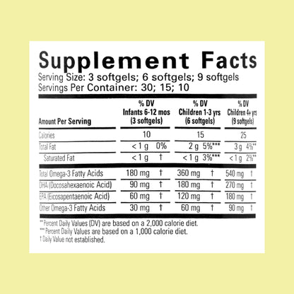 CHILDLIFE ESSENTIALS Pure DHA for Kids – DHA EPA Omega-3 for Brain Health (Pack of 3, 90 Softgels)