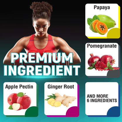 CIVIMUNA Papaya Capsules – 150 Capsules, 5 Months Supply | Papaya, Pomegranate & Apple Pectin