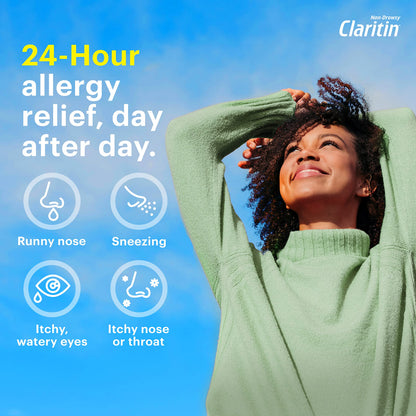 Claritin Liqui-Gels 24 Hour Allergy Relief | Non-Drowsy Loratadine Capsules, 30 Count