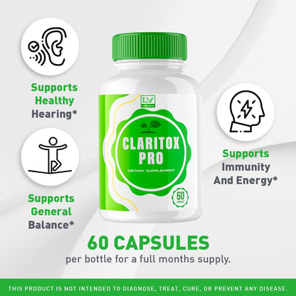 (2 Pack) Claritox Pro – Advanced Capsule Support, 120 Capsules