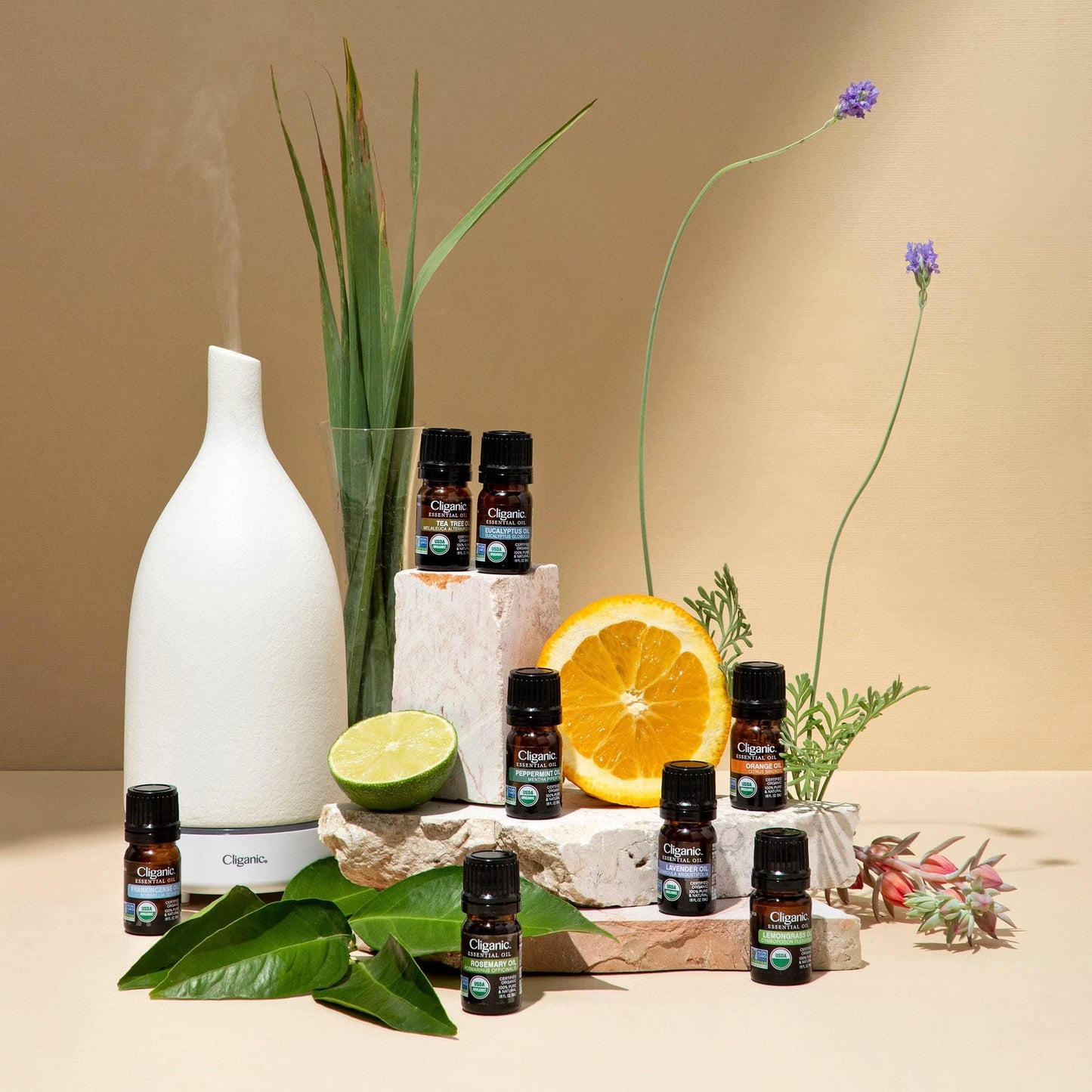 Cliganic USDA Organic Lemon Essential Oil (1oz) - 100% Pure & Natural, Undiluted, for Aromatherapy & Cleaning