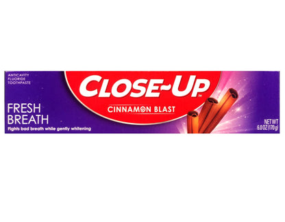 Close-Up Cinnamon Anticavity Toothpaste 6 oz Pack of 4 | Fresh Breath & Whitening