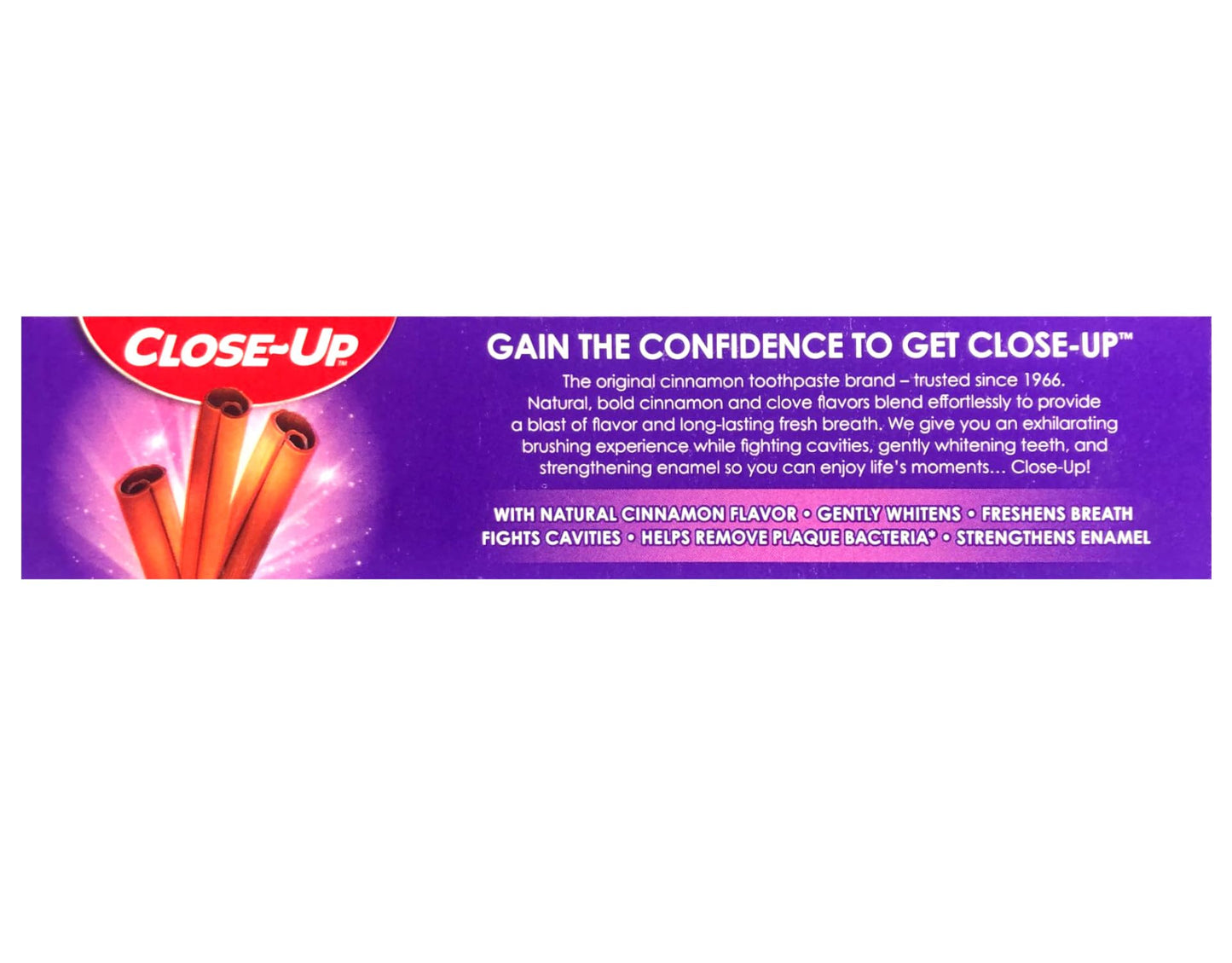 Close-Up Cinnamon Toothpaste – Anticavity Fluoride, 6 oz (Pack of 6)
