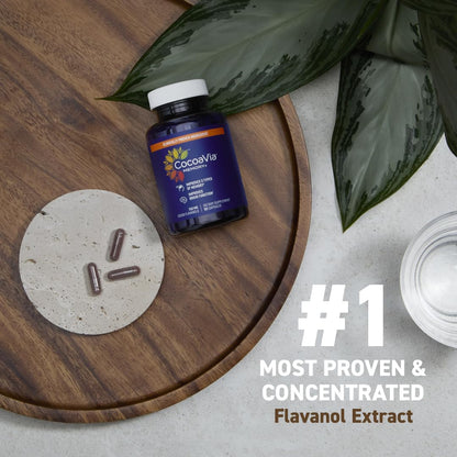 CocoaVia Memory+ Brain Supplement - 90 Day, 750 mg Cocoa Flavanols, Vegan & Gluten Free, 3-Pack
