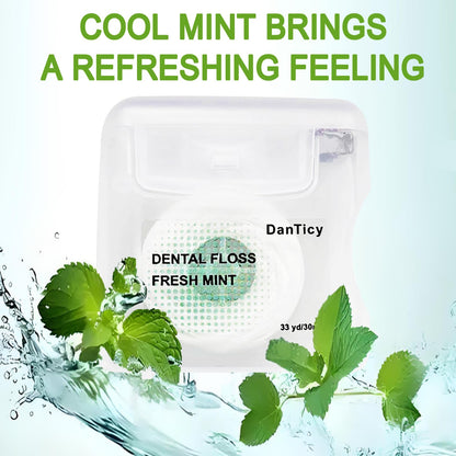 Coconut Oil Dental Floss for Wide Spaces – Implants, Bridges, Braces | Mint, Waxed