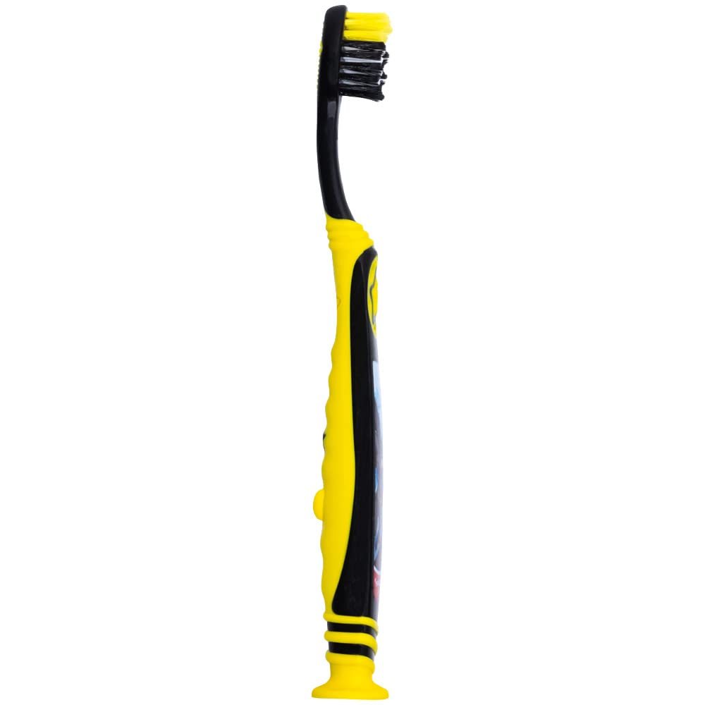 Colgate Batman Toothbrush for Kids 5+ | Extra Soft, Suction Cup - 6-Pack