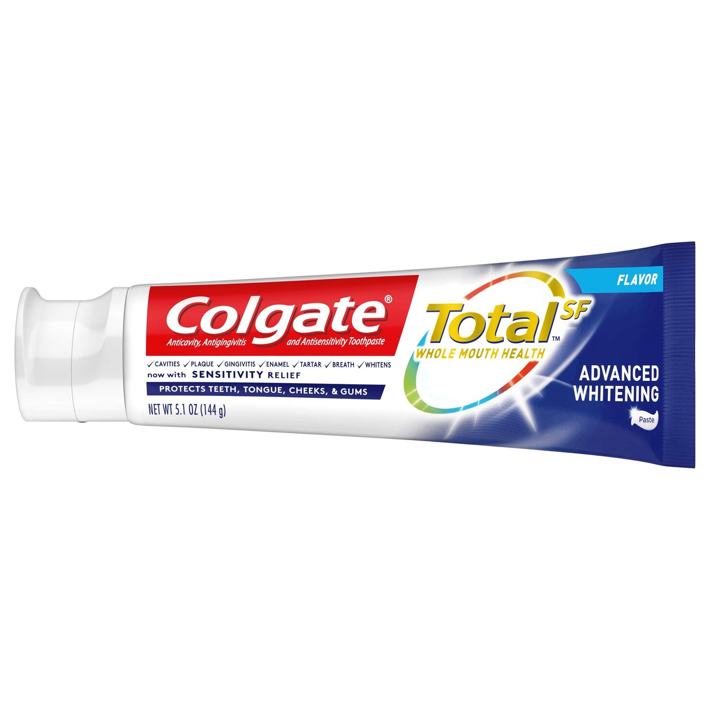 Colgate Total Advanced Whitening Toothpaste with Fluoride – 2 Pack, 10.2 oz