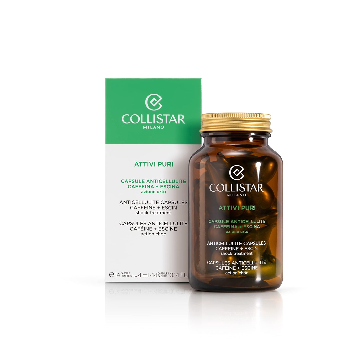 Collistar Pure Actives Anticellulite Capsules 4ML x 14 Capsules