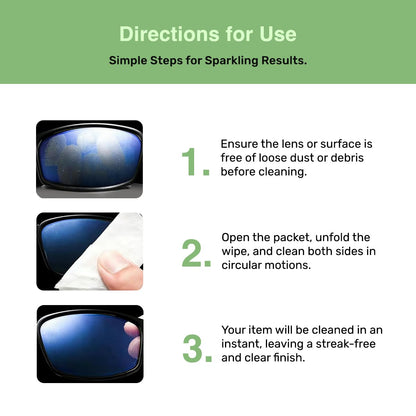 SOLWST Optix Lens Cleaning Wipes – 300 Pre-Moistened, Individually Wrapped for Glasses, Lenses & Screens