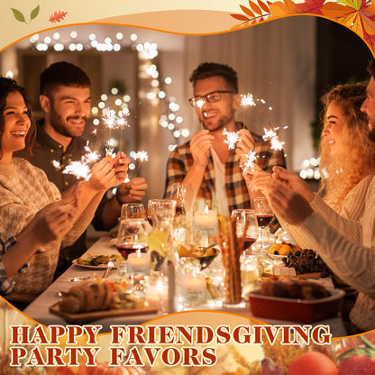Conelist 12-Pcs Thanksgiving Scented Candles Set – 3.5 oz Soy Wax Glass Jars (Friendsgiving Gift)