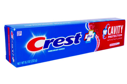 Crest Fluoride Toothpaste 8.2 oz - Cavity Protection, Bulk 8 Pack