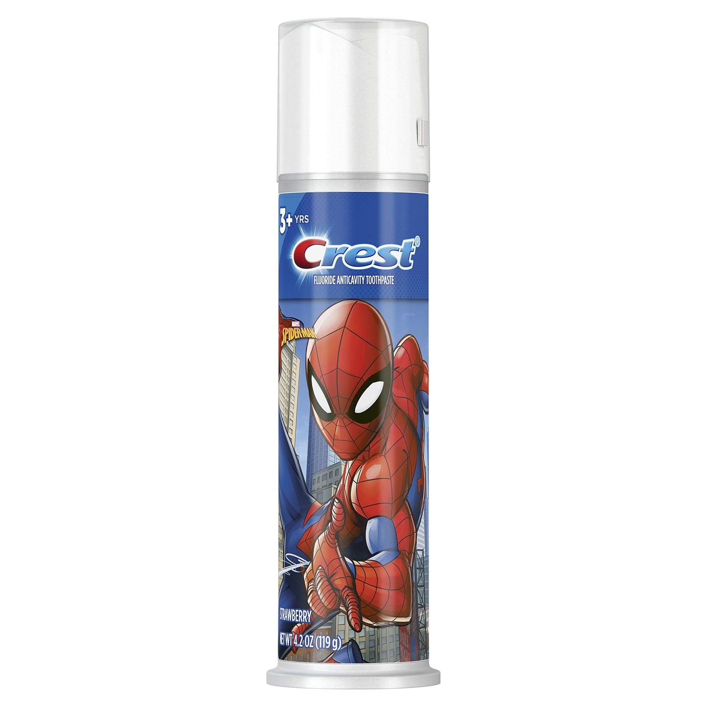 Crest Kids Toothpaste Pump – Marvel Spiderman Strawberry 4.32 oz