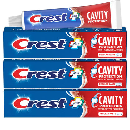 Crest Toothpaste Cavity Protection Regular (Pack of 3) | Cavity Care & Fresh Breath
