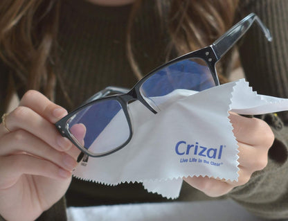 Crizall Microfiber Cleaning Cloth for Glasses – 12 Pack | Anti-Reflective Lenses