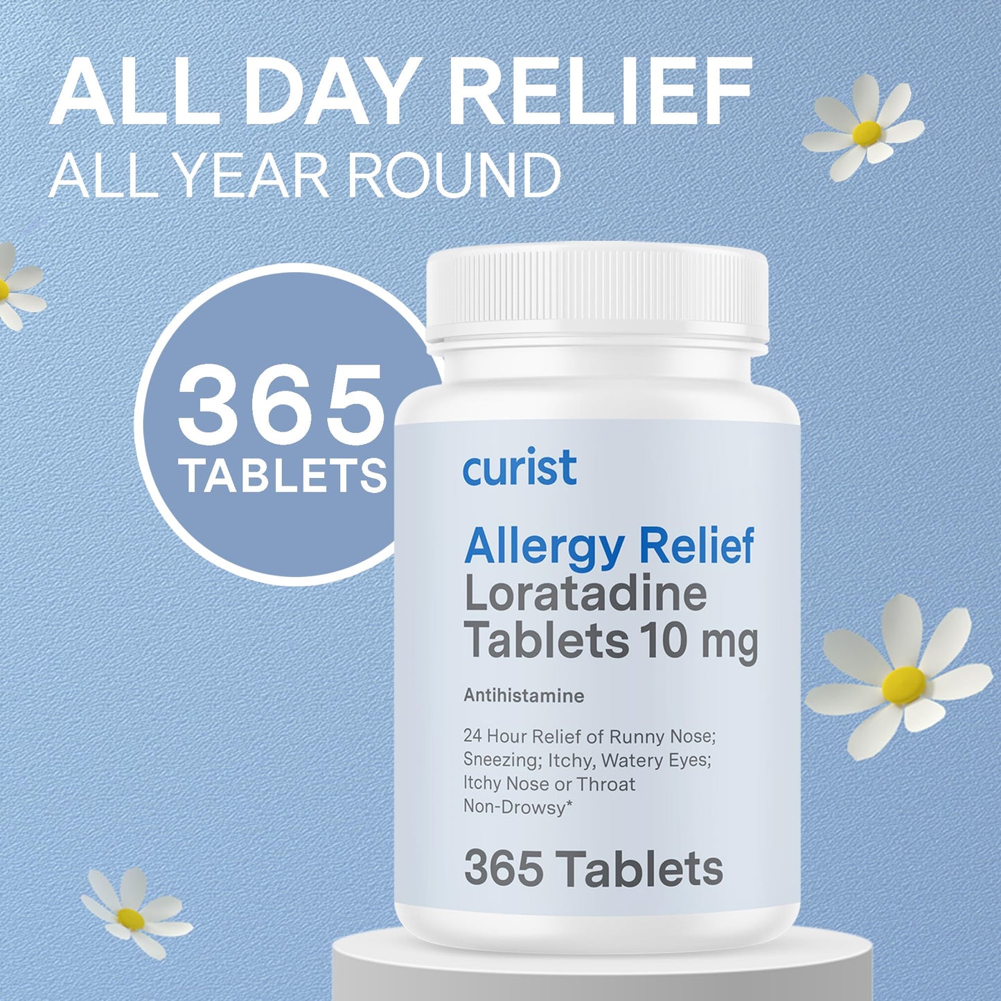Curist Loratadine 10mg 2 x 365 Tabs | All-Day Non-Drowsy Allergy Relief