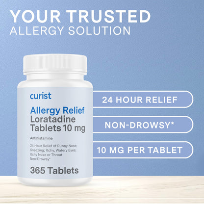Curist Loratadine 10mg 2 x 365 Tabs | All-Day Non-Drowsy Allergy Relief