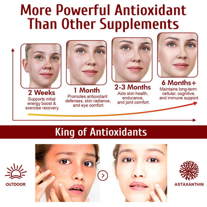 Daiasns Astaxanthin 12mg - 120 Softgels | 4 Month Supply | Non-GMO