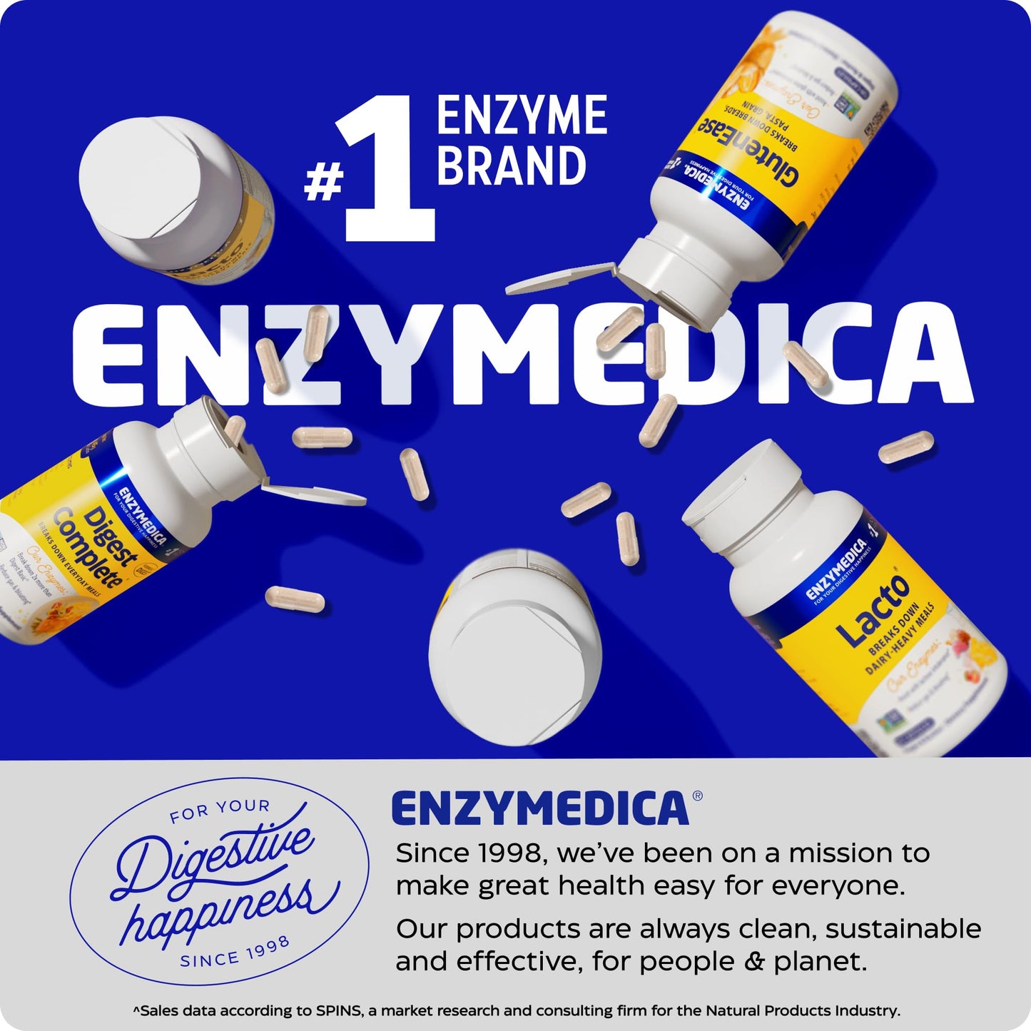 Enzymedica Lacto: Advanced Lactase Pills for Dairy Digestion, 90 Capsules