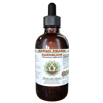 Dandelion Alcohol-Free Liquid Extract – Organic Taraxacum Officinale Glycerite, 2 oz | Hawaii Pharm