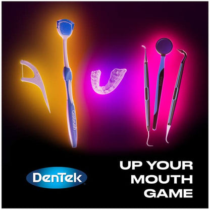 DenTek Cross Flosser Plaque Control Floss Picks – X-Shaped Floss, Fluoride, 75 Count (Pack of 2)